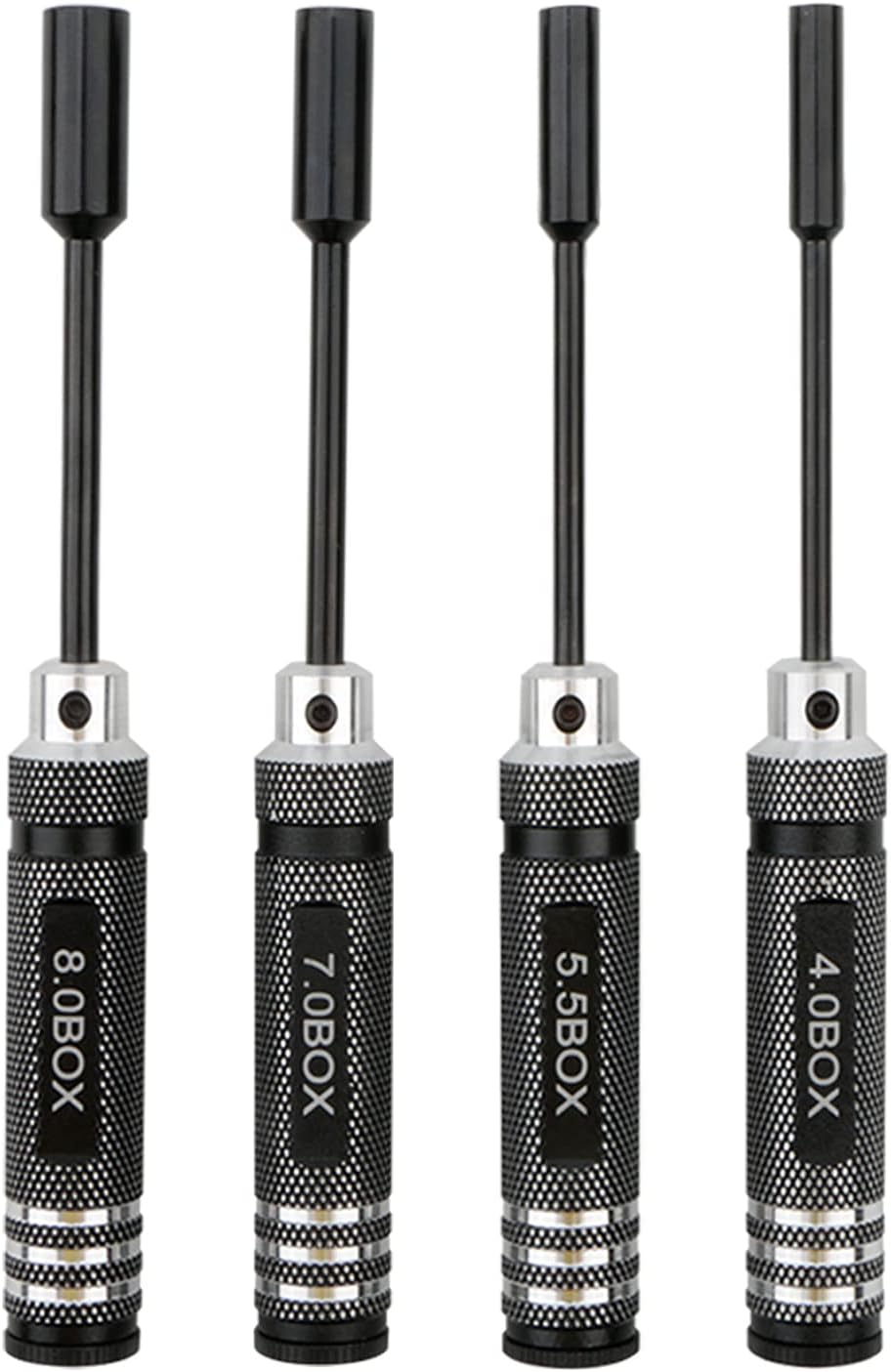 Rowiz 4PCS RC Repair Tools Nut Drivers 4.0 5.5 7.0 8.0mm Hex Screwdriver Set for RC Models Car Boat Airplane